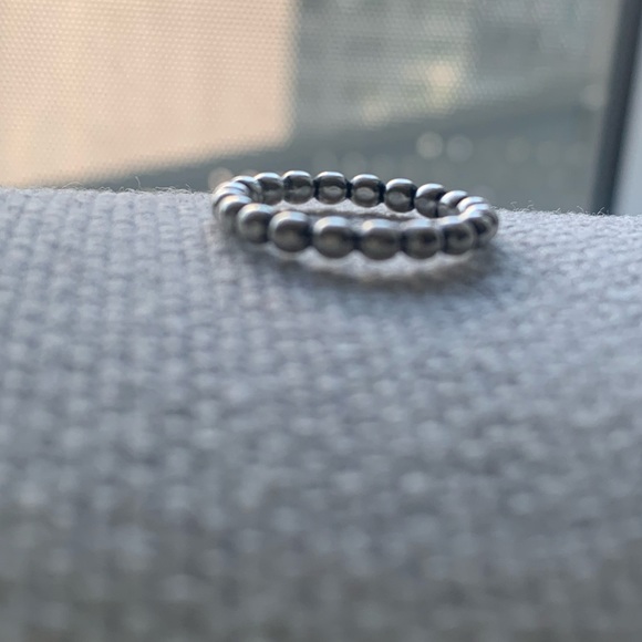 PANDORA Large Beaded Ring in Sterling Silver - Picture 3 of 4